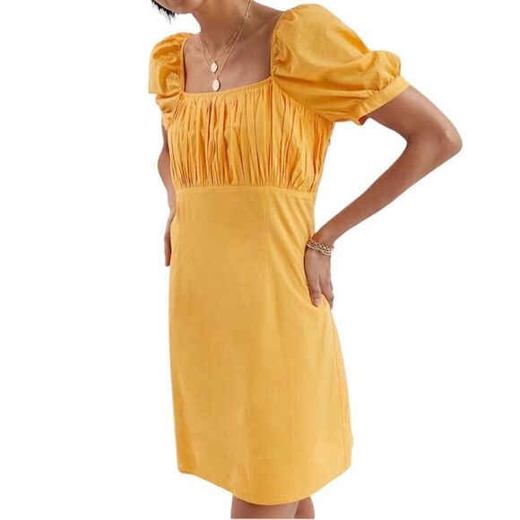 Anthropologie Forever That Girl Orange Mini Dress New Size Large - Picture 1 of 12